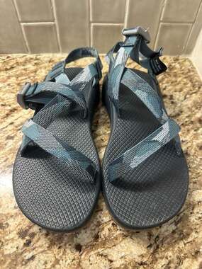 Chaco Women's Z/Cloud Sandal in Rambling Navy Blue Camo Size 10